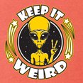 thumbnail image 6 of Wild Bobby Keep It Weird Alien Unisex Hoodie Sweatshirt, 6 of 6