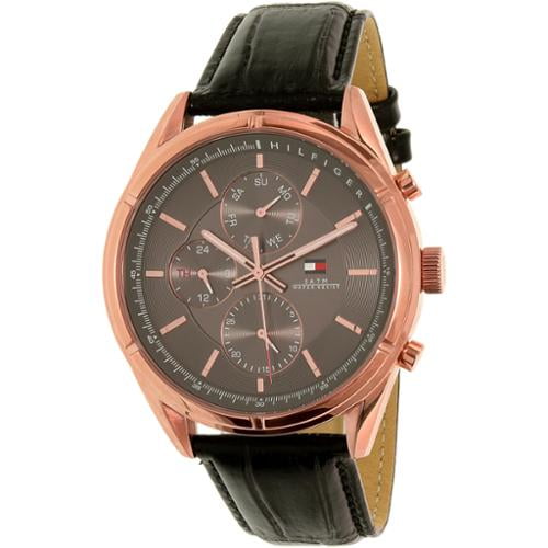 tommy hilfiger watch genuine leather