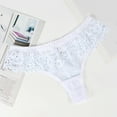 thumbnail image 2 of Culotte String en Dentelle Confortable pour Femme Taille Basse avec Gousset en Coton, 2 of 3