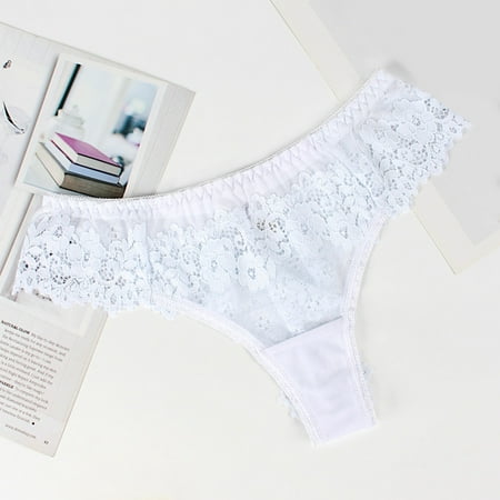 

〖TOTO〗Intimates For Women Comfortable Lace Thong Low Waist Cotton Crotch Underwear