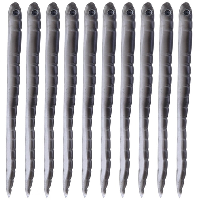 10 Uds 1,7g 9cm gusano Artificial de silicona lombriz de tierra Señuelos de pesca suaves cebo aparejos de pesca Kit de accesorios YUNYI BRAND Deportes