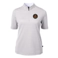 thumbnail image 2 of Women's-Cutter & Buck  Gray Atlanta United FC Virtue Eco Pique Stripe Recycled Quarter-Zip Top, 2 of 3