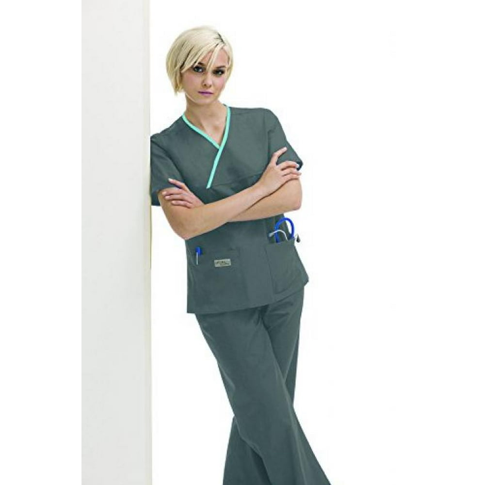 Urbane Scrubs Urbane Scrubs 9534 Women's Double Pocket Crossover Top