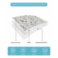 thumbnail image 5 of Quilts Twin-XL Size Bedding Set, Gray Flowers Lightweight Quilted Comforter, Spring Summer Farmhouse Botanical Soft Reversible Bedspread Coverlet with Pillow Covers for All Season, 68" x 98", 5 of 7