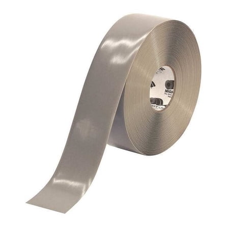 Industrial Safety Floor Marking Tape Vinyl Gray 3 W x 100 ft. L 50 mil Thick 3RGRY