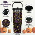 thumbnail image 6 of 30 oz Halloween Tumbler with Lid and Straw, Goth Tumbler Insulated Coffee Travel Mugs Cup Water Bottle Cute Halloween Gifts for Women Girls, 6 of 6