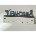 thumbnail image 4 of Custom Personalized Name Karate Martial Arts Taekwondo Medal Holder, Awards Display Organizer Hanger Rack with Hooks for 60+ Medals, Ribbons, Sports Of A Kind Made To Order With Your Name On It., 4 of 7