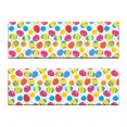 thumbnail image 2 of Easter Bench Cushion Set of 2, Cartoon Style Chicken and Colorful Eggs with Little Daisy Blossoms and Zigzag, Standard Size Foam Pad and Decorative Cover, Multicolor, by Ambesonne, 2 of 4