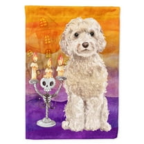 Hallween Champagne Cockapoo House Flag