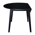 thumbnail image 5 of 42" Round Solid Wood Dual Drop Leaf Table in Black, 5 of 6