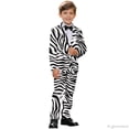 thumbnail image 4 of Whosucclay Zebra Kids Formal Outfit, Polyester Fabric Boys Suit for Wedding Photograph Graduation, One Button Elastic Waist Elastic Waistband, 4 of 10