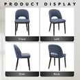 thumbnail image 4 of GARVEE Upholstered Dining Chairs Set of 6,Modern Dining Room Kitchen Chairs with High Back & Deep Seat for Vanity,Living Room,Cafe,Blue, 4 of 8