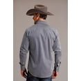 thumbnail image 2 of Stetson Chevron Grid Blue Print Snap - Mens Shirt  - 11-001-0425-0182Bu, 2 of 2