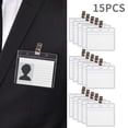 thumbnail image 1 of Agiferg Card Protector Immunization Record Cards Holder Clear Plastic Sleeve With Clip, 1 of 4