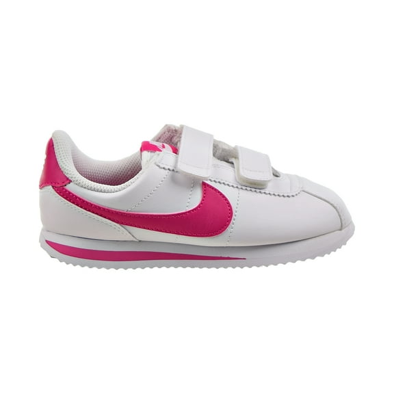 Nike Cortez Basic SL PS Girls Shoes Size 3, Color: White/Pink Prime