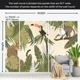 thumbnail image 3 of Animal Wallpaper Wall Mural - Abstract Jungle With Animals, 3 of 5