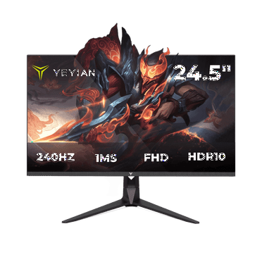 YEYIAN 25" 1080P Gaming Monitor Avance - Full HD, IPS, 240Hz, Ratio 16:9 1ms, FreeSync Premium, Shadow Boost, VESA Mountable, DisplayPort, HDMI