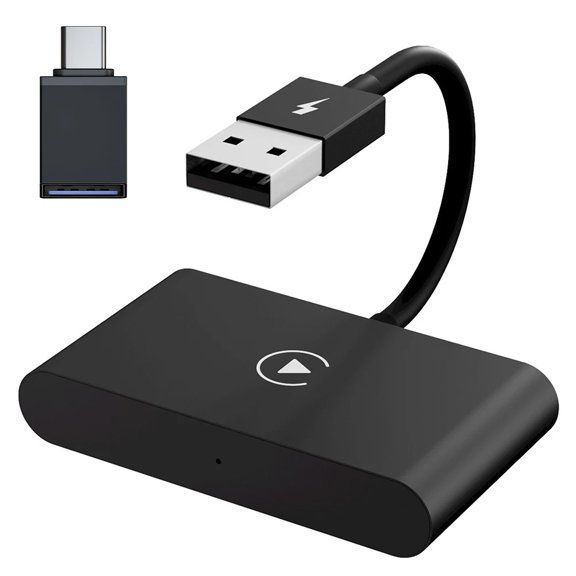 CarPlay Wireless Adapter, Converts Factory Wired CarPlay to Wireless, 2025 Upgrade Wireless Carplay Adapter for Cars from 2015 & iPhone iOS 10