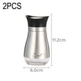 thumbnail image 2 of Salt and Pepper Shakers Set,Glass Bottom Salt Pepper Shaker with Stainless Steel Lid, 2 of 7
