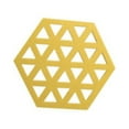 thumbnail image 3 of Home accessories Hollow cup pad Absorbent tea mat Hexagonal shape coaster Felt table coaster, 3 of 5