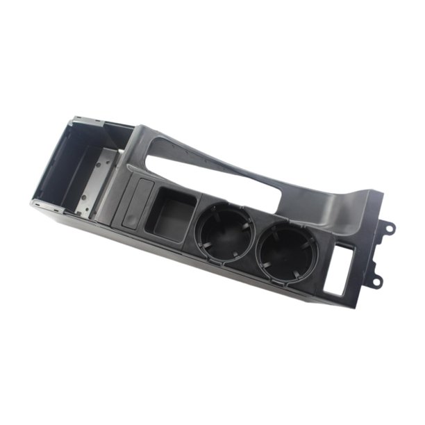 Base de moldura de consola central Accesorios interiores Repuestos Premium con monedero Negro