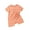Orange, variant on Babys Solid Color Rompers Soft Round Neck Short Sleeve ‌Rompers Summer Comfortable Rompers ,Size 6 Months-2 Years