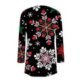 thumbnail image 5 of GDfun Christmas Cardigan for Women Mid-Length Lightweight Soft Versatile Ladies Tops Long Sleeves, 5 of 6