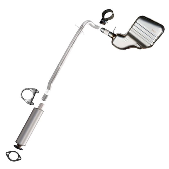 Northeastern Exhaust Resonator Pipe & Muffler Fits 2001-2009 Volvo S60 Turbo - Direct Fit | Stainless Steel