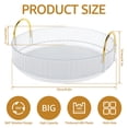 thumbnail image 2 of YOPTOP 2-Tier Lazy Susan 360 Rotating Makeup Organizer Cosmetics Storage Display Case  Gold,gold,1-tier, 2 of 9