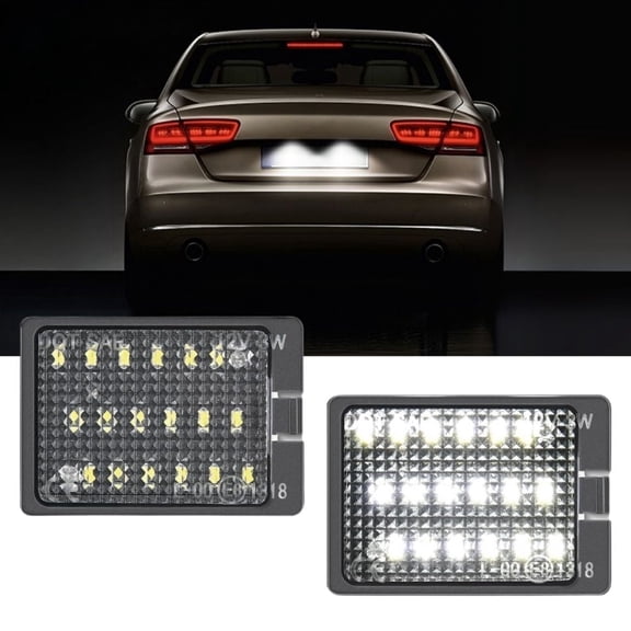 Nilight License Plate Lights Compatible with 2014-2023 Dodge Durango Rear License Plate Lamp 6000K White Clear Lens 2Pcs