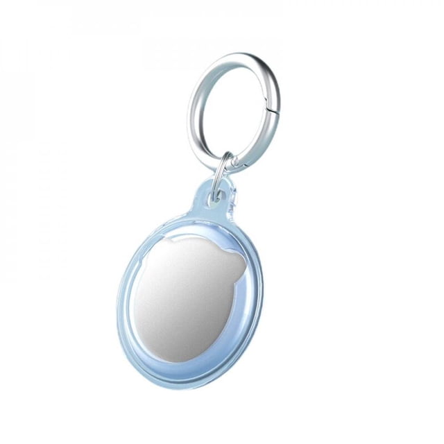 Soft Protective Case For AirTags Anti-Scratch Lightweight Waterproof Cover Key Ring Chain Silicone Tracker Holder Clear