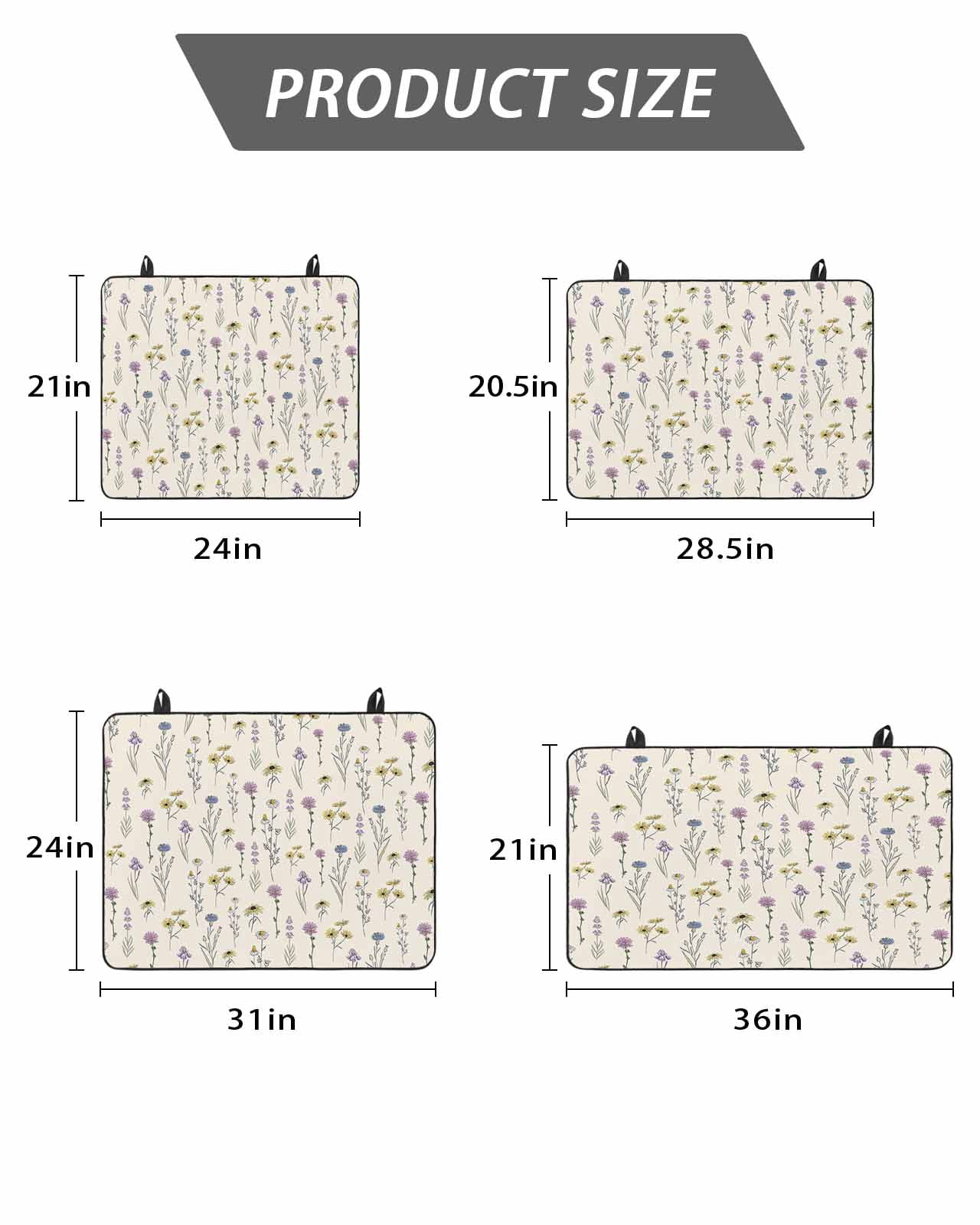 Stove Top Covers for Electric Stove, Elegant Floral Glass Stovetop Cover Protector, Watercolor Yellow Purple Blue Spring Botanical Induction Cooktop Protector Oven Mat for Kitchen Countertop 24"x21"