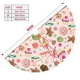 thumbnail image 5 of Candy Gingerbread Man Tree Skirt Xmas Tree Mat Christmas Tree Ornaments Decorations Holiday Party Indoor Outdoor 48", 5 of 5