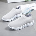 thumbnail image 6 of FRSASU Ladies Casual Knitting Increased Bottom Breathable Soft Sole Running Sneakers On, 6 of 7