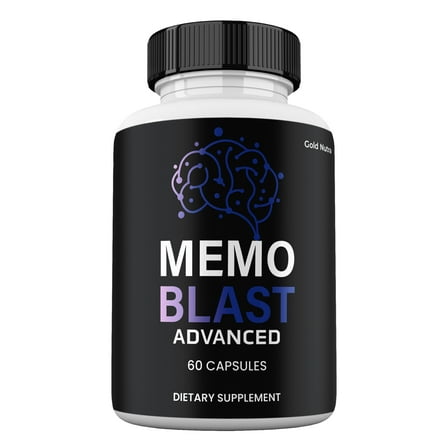 Memo Blast Advanced Capsules, Maximum Strength Pills Cognitive and Brain, MemoBlast Supplement for Clarity (1 Pack)