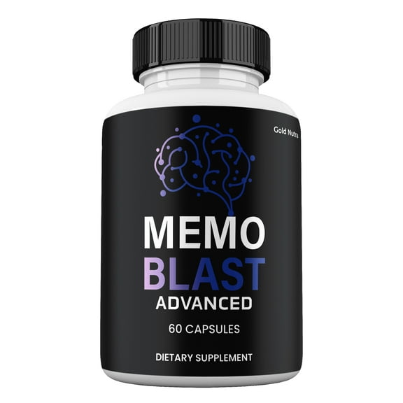 Memo Blast Advanced Capsules, Maximum Strength Pills Cognitive and Brain, MemoBlast Supplement for Clarity (1 Pack)
