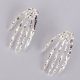 thumbnail image 5 of Pendientes Perno Prisionero Sunnimix Cráneo Aleación Plata Gótico Punky, 5 of 8