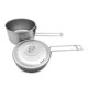 thumbnail image 3 of Traje de vajilla Kit de utensilios de cocina de titanio para acampar, olla de cocina portátil con mango plegable para acampar, mochilero, senderismo, barbacoa Romacci Traje de vajilla, 3 of 7
