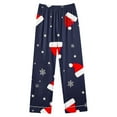 thumbnail image 6 of VBTAPA Women's Pajama Sets 2024 Christmas Pjs Xmas Printed Long Sleeve Button Down Shirts and Pants 2 Piece Sleepwear Set Matching Pj Lounge Sets with Pockets Cyber and Monday DealsMulticolor S, 6 of 6