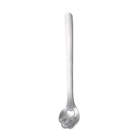 

Metal Cat Claw Gold Silver Coffee Spoon Stainless Steel Desert Sugar Spoon Mug Long Handle Tableware and Stirring Teaspoon