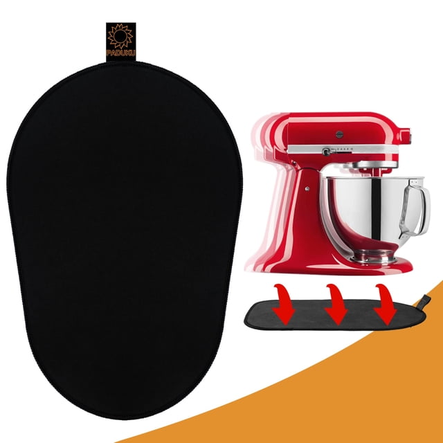 Alfombrilla deslizante para batidora KitchenAid PADUKU de 5 a 8 cuartos de galón con 2 accesorios