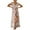 Beige, variant on FcBaudy Short Sleeve V-Neck Dress,Summer Dresses for Women,Womens Dresses Women's Summer V-neck Dress Beach Bohemian Floral Print Holiday Dress Women Dress