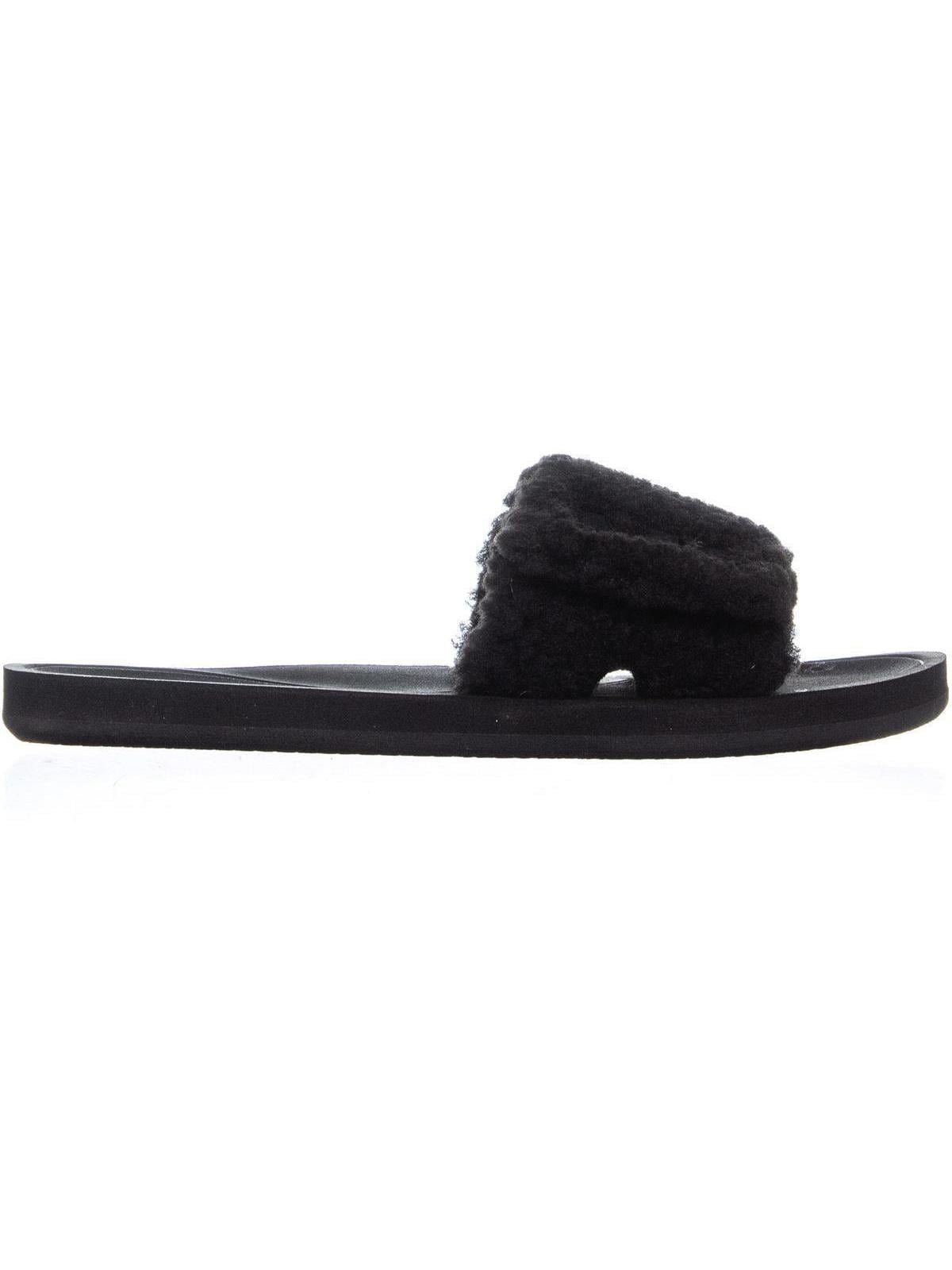 michael kors fur slide sandals