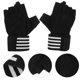 thumbnail image 1 of unbranded 1Par Guantes De Fitness Ergonómicos Para Ejercicio Dedo Uso Deportivo Negro, 1 of 8