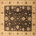 thumbnail image 1 of Ahgly Company Indoor Square Oriental Brown Traditional Area Rugs, 6' Square, 1 of 4