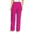 thumbnail image 3 of Daiia Darkmagenta Women's Sleep Pant with Pockets and Drawstring,Pajama Pants-Large, 3 of 9