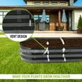 thumbnail image 3 of Raised Garden Bed Galvanized Metal Planter Box, 67"D x 20"W x10"H, 7 cu. ft. Black, 3 of 7
