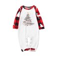 thumbnail image 3 of Odeerbi Christmas Pajamas for Family Holiday Long Sleeve Family Christmas Pajamas Matching Sets Baby Christmas Plaid Printed Blouse Tops + Pants Sleepwear Family Matching PJs Set Red, 3 of 5