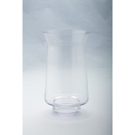 CC Home Furnishings 12” Hurricane Handblown Glass Pillar Candle Holder