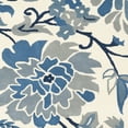 thumbnail image 3 of SAFAVIEH Martha Stewart Blue Field Floral Area Rug, Azurite, 6' x 6' Round, 3 of 5
